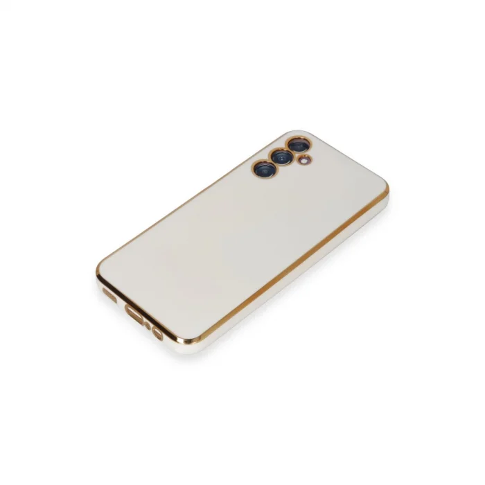 BUĞZ Samsung Galaxy M14 5g Kılıf Volet Silikon - Beyaz