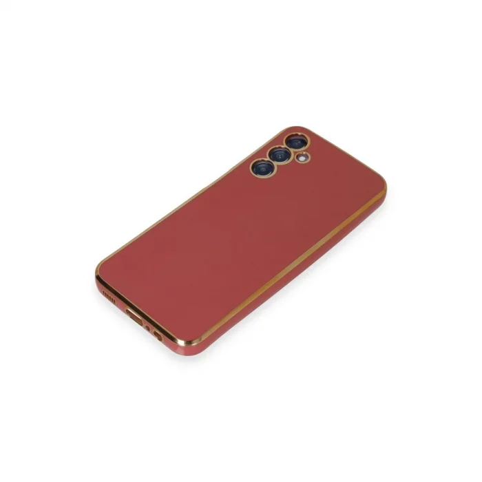 BUĞZ Samsung Galaxy M14 5g Kılıf Volet Silikon - Kırmızı