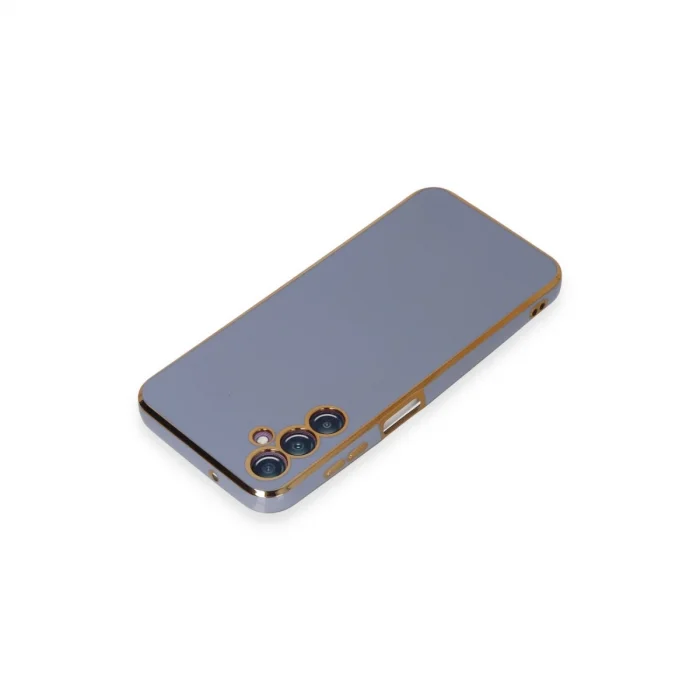 BUĞZ Samsung Galaxy M14 5g Kılıf Volet Silikon - Mavi