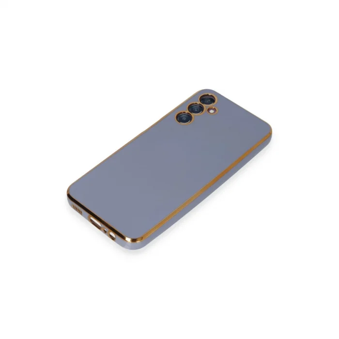 BUĞZ Samsung Galaxy M14 5g Kılıf Volet Silikon - Mavi