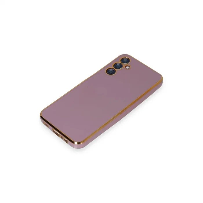 BUĞZ Samsung Galaxy M14 5g Kılıf Volet Silikon - Mor