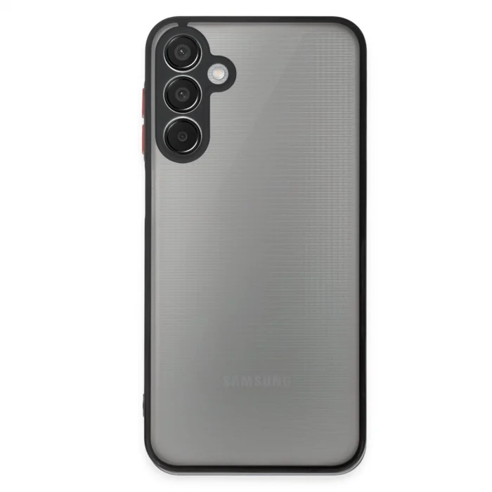 BUĞZ Samsung Galaxy M15 Kılıf Montreal Silikon Kapak - Siyah