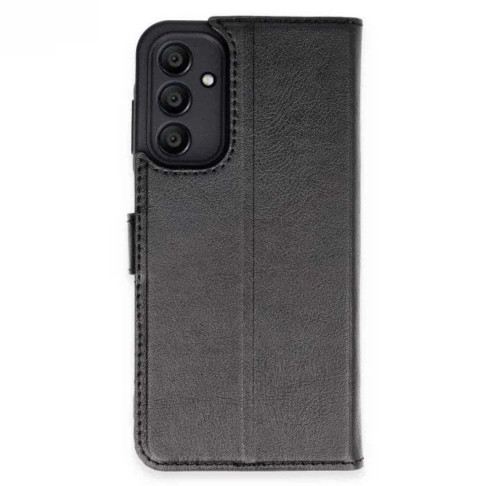 BUĞZ Samsung Galaxy M15 Kılıf Trend S Plus Kapaklı Kılıf - Siyah