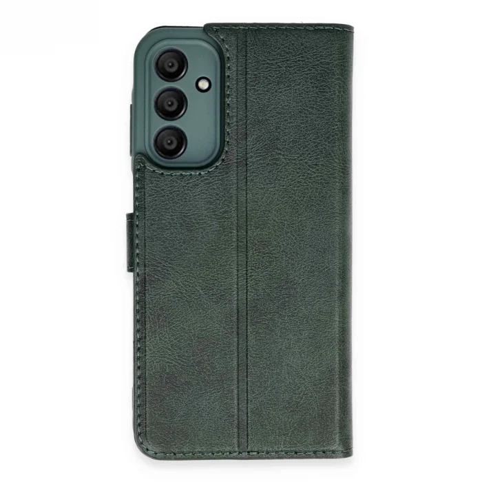 BUĞZ Samsung Galaxy M15 Kılıf Trend S Plus Kapaklı Kılıf - Yeşil