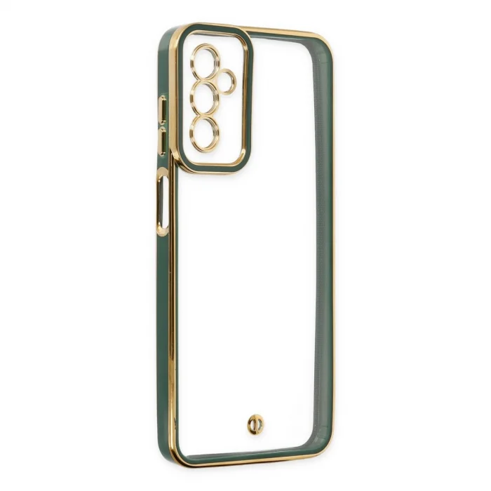 BUĞZ Samsung Galaxy M23 Kılıf Liva Lens Silikon - Yeşil