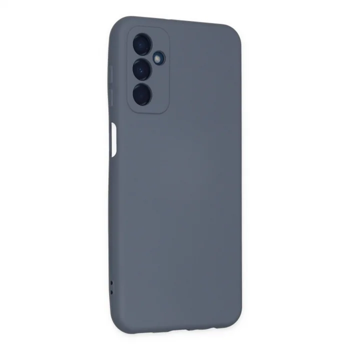 BUĞZ Samsung Galaxy M23 Kılıf Nano İçi Kadife Silikon - Gri