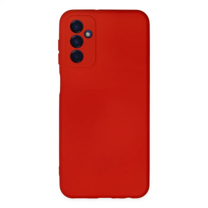 BUĞZ Samsung Galaxy M23 Kılıf Nano İçi Kadife Silikon - Kırmızı