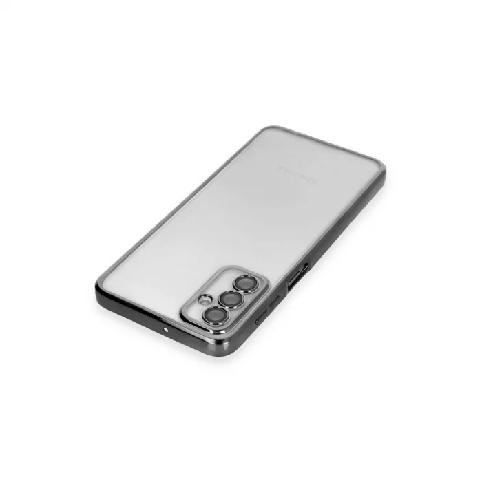 BUĞZ Samsung Galaxy M23 Kılıf Razer Lensli Silikon - Siyah