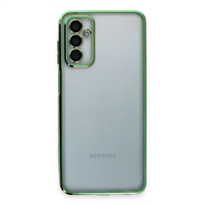 BUĞZ Samsung Galaxy M23 Kılıf Razer Lensli Silikon - Yeşil