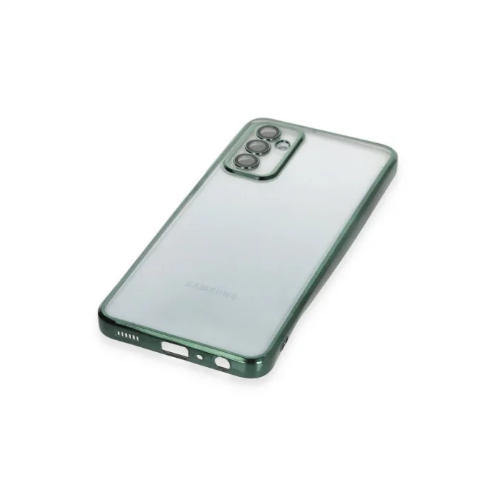 BUĞZ Samsung Galaxy M23 Kılıf Razer Lensli Silikon - Yeşil