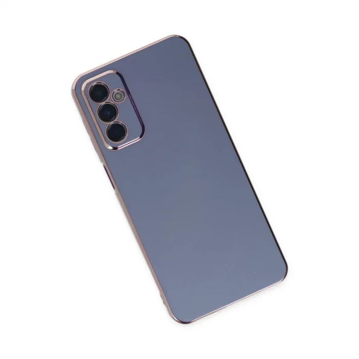 BUĞZ Samsung Galaxy M23 Kılıf Volet Silikon - Mavi