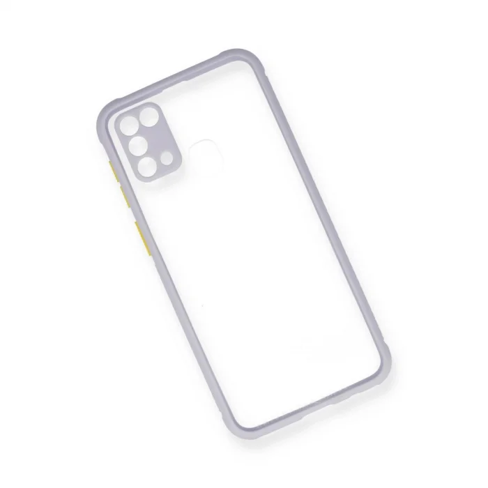 BUĞZ Samsung Galaxy M31 Kılıf Miami Şeffaf Silikon - Lila