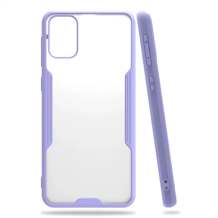 BUĞZ Samsung Galaxy M31 Kılıf Platin Silikon - Lila
