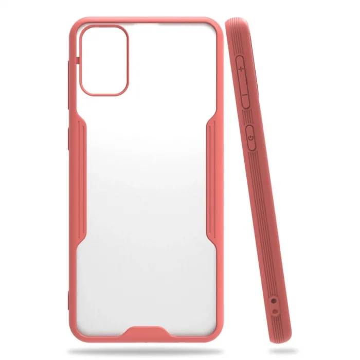 BUĞZ Samsung Galaxy M31 Kılıf Platin Silikon - Pembe