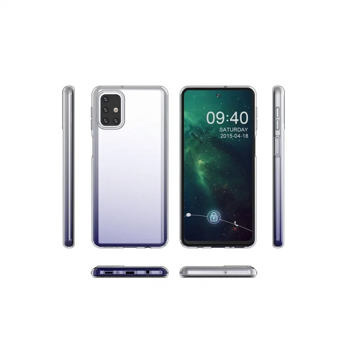 BUĞZ Samsung Galaxy M31s Kılıf Lüx Şeffaf Silikon