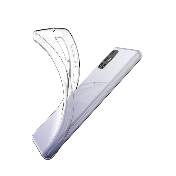 BUĞZ Samsung Galaxy M31s Kılıf Lüx Şeffaf Silikon