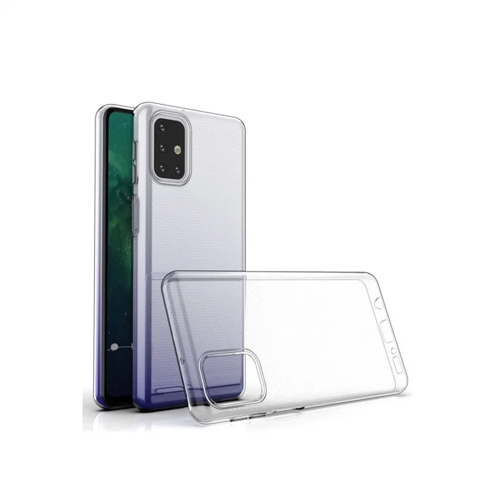 BUĞZ Samsung Galaxy M31s Kılıf Lüx Şeffaf Silikon