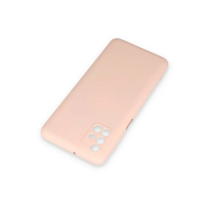 BUĞZ Samsung Galaxy M31s Kılıf Nano İçi Kadife Silikon - Pudra