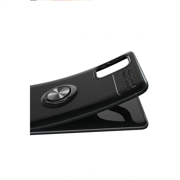 BUĞZ Samsung Galaxy M31s Kılıf Range Yüzüklü Silikon - Kırmızı