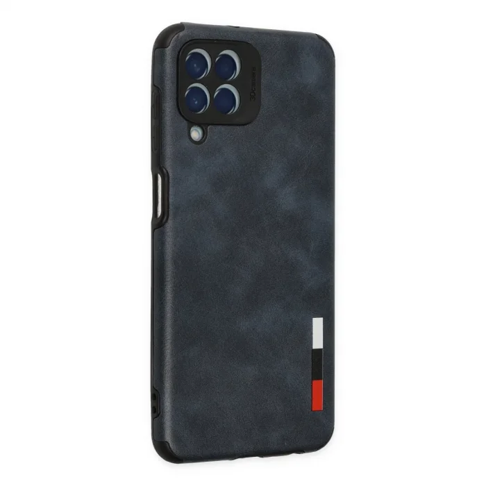 BUĞZ Samsung Galaxy M33 Kılıf Loop Deri Silikon - Lacivert