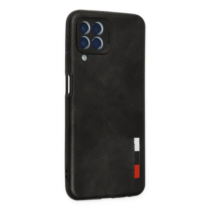 BUĞZ Samsung Galaxy M33 Kılıf Loop Deri Silikon - Siyah