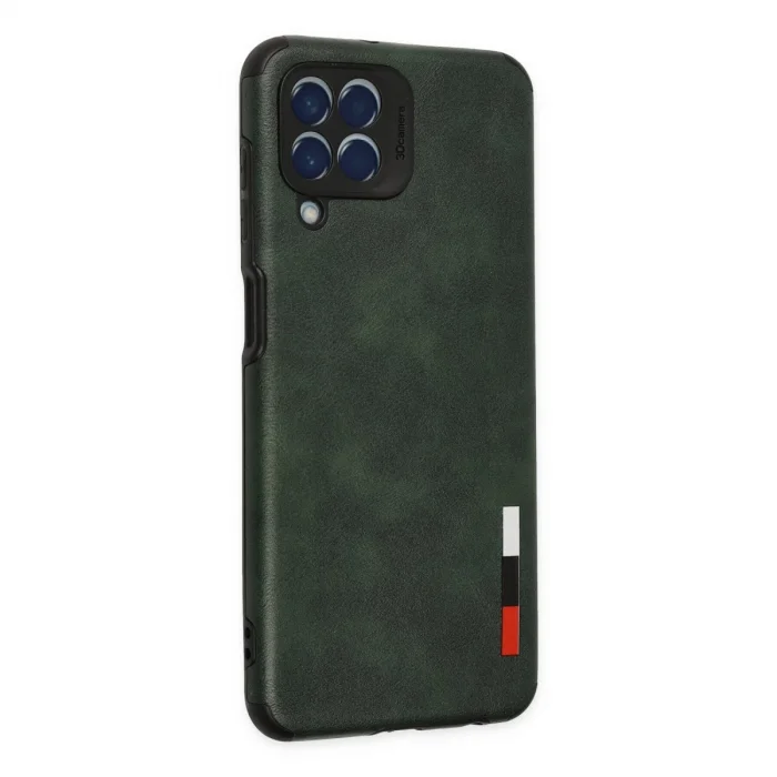 BUĞZ Samsung Galaxy M33 Kılıf Loop Deri Silikon - Yeşil