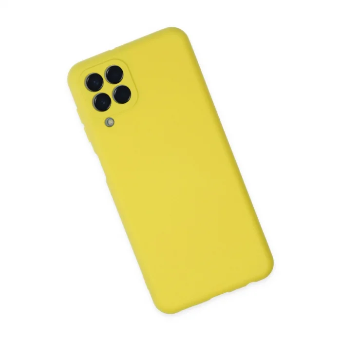 BUĞZ Samsung Galaxy M33 Kılıf Nano İçi Kadife Silikon - Sarı