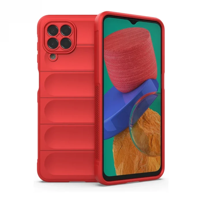 BUĞZ Samsung Galaxy M33 Kılıf Optimum Silikon - Kırmızı