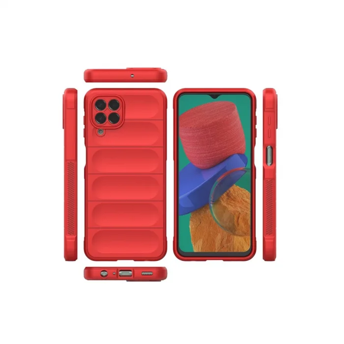 BUĞZ Samsung Galaxy M33 Kılıf Optimum Silikon - Kırmızı