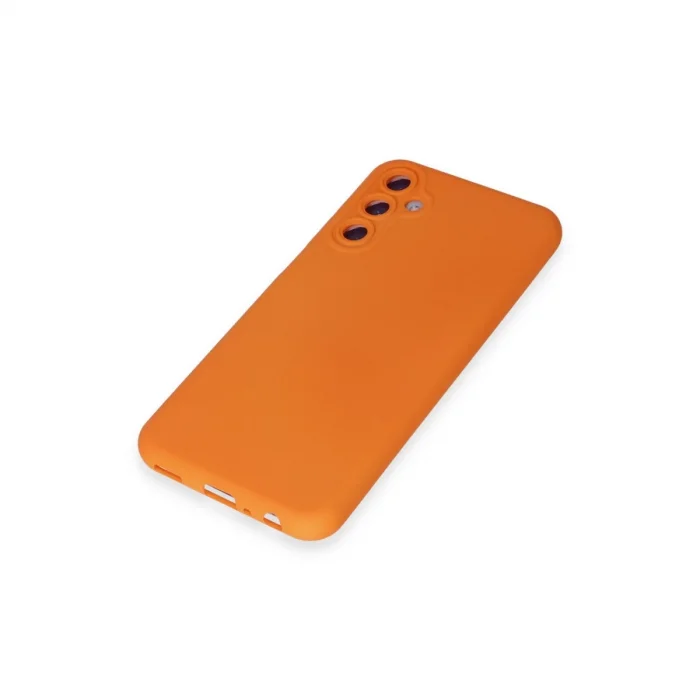 BUĞZ Samsung Galaxy M34 5g Kılıf Nano İçi Kadife Silikon - Turuncu