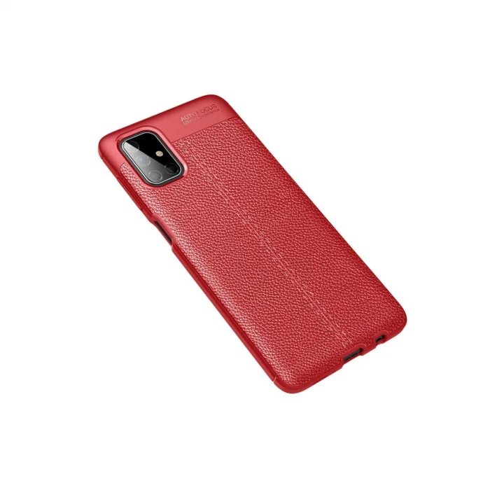 BUĞZ Samsung Galaxy M51 Kılıf Auto Focus Kapak - Kırmızı