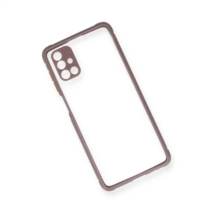 BUĞZ Samsung Galaxy M51 Kılıf Miami Şeffaf Silikon - Açık Mor