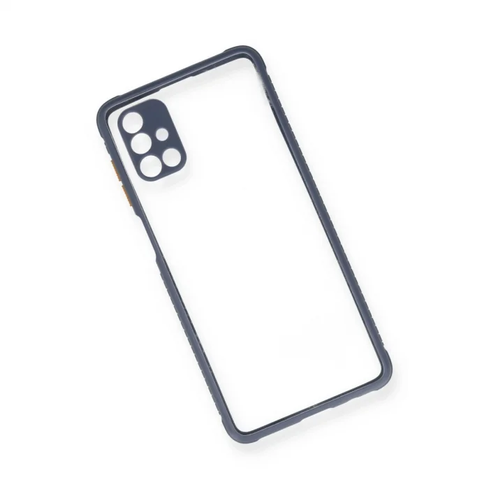 BUĞZ Samsung Galaxy M51 Kılıf Miami Şeffaf Silikon - Gri