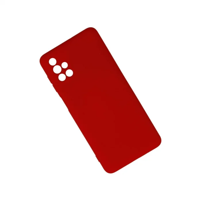 BUĞZ Samsung Galaxy M51 Kılıf Nano İçi Kadife Silikon - Kırmızı