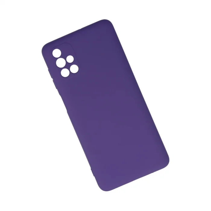 BUĞZ Samsung Galaxy M51 Kılıf Nano İçi Kadife Silikon - Mor