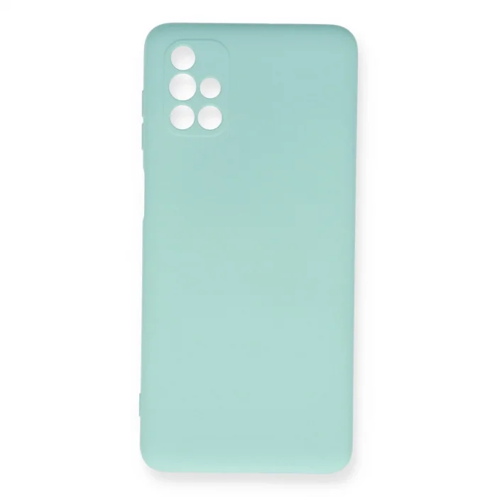 BUĞZ Samsung Galaxy M51 Kılıf Nano İçi Kadife Silikon - Turkuaz