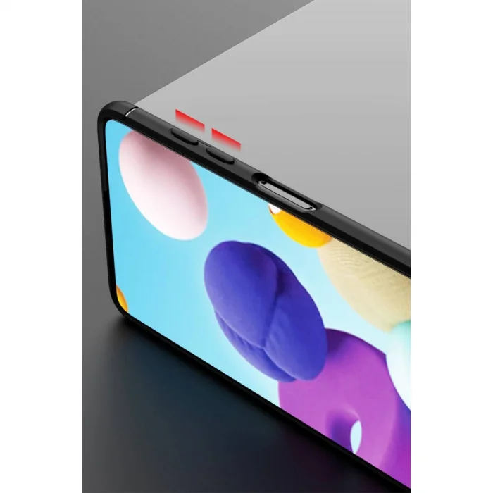 BUĞZ Samsung Galaxy M51 Kılıf Range Yüzüklü Silikon - Kırmızı