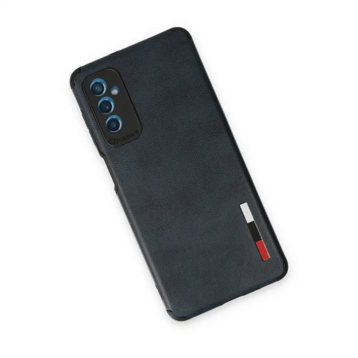 BUĞZ Samsung Galaxy M52 5g Kılıf Loop Deri Silikon - Lacivert