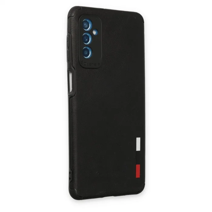 BUĞZ Samsung Galaxy M52 5g Kılıf Loop Deri Silikon - Siyah