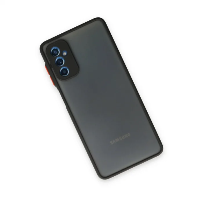 BUĞZ Samsung Galaxy M52 5g Kılıf Montreal Silikon Kapak - Siyah