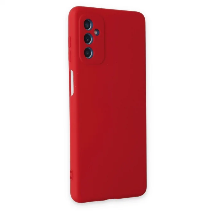 BUĞZ Samsung Galaxy M52 5g Kılıf Nano İçi Kadife Silikon - Kırmızı