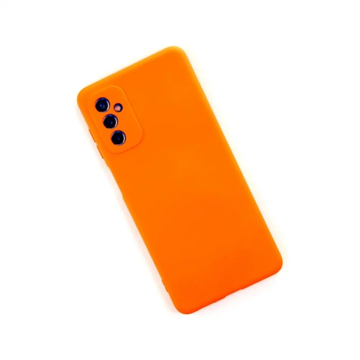 BUĞZ Samsung Galaxy M52 5g Kılıf Nano İçi Kadife Silikon - Turuncu