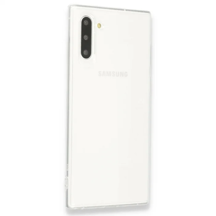 BUĞZ Samsung Galaxy Note 10 Kılıf Lüx Şeffaf Silikon