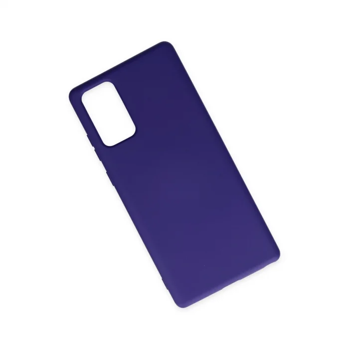 BUĞZ Samsung Galaxy Note 20 Kılıf Nano İçi Kadife Silikon - Mor
