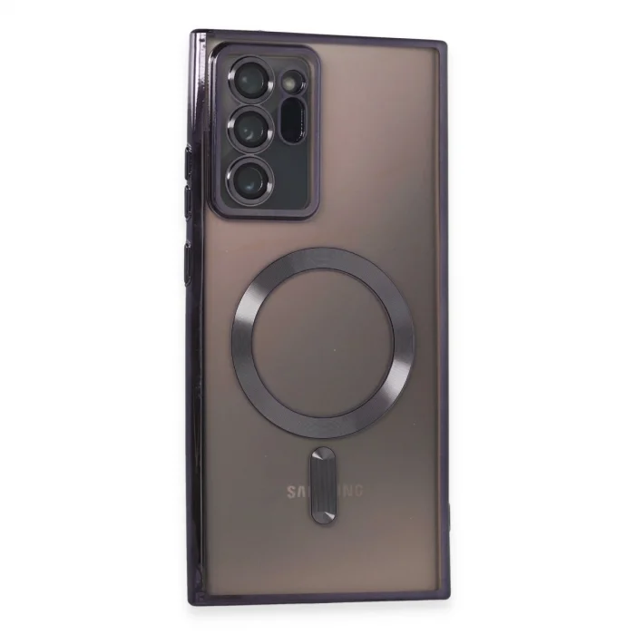 BUĞZ Samsung Galaxy Note 20 Ultra Kılıf Kross Magneticsafe Kapak - Mor