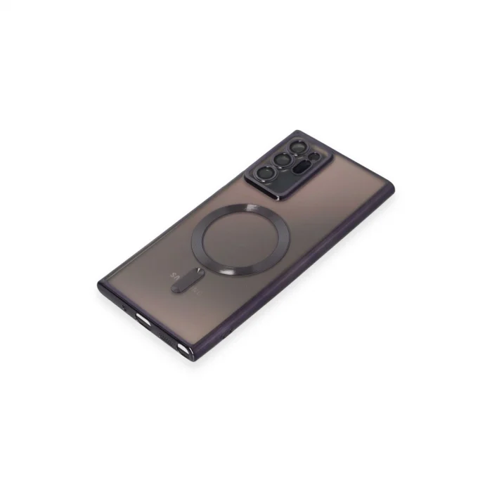 BUĞZ Samsung Galaxy Note 20 Ultra Kılıf Kross Magneticsafe Kapak - Mor