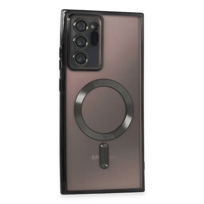 BUĞZ Samsung Galaxy Note 20 Ultra Kılıf Kross Magneticsafe Kapak - Siyah