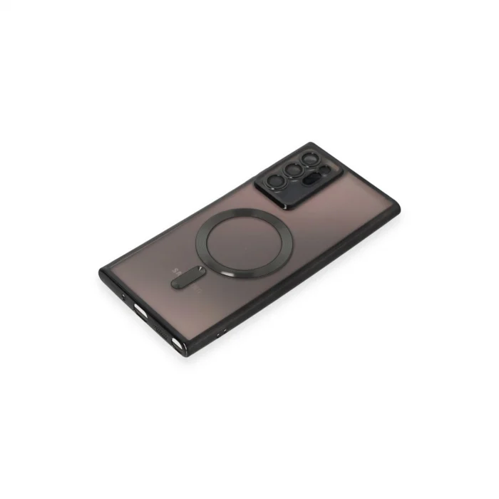 BUĞZ Samsung Galaxy Note 20 Ultra Kılıf Kross Magneticsafe Kapak - Siyah