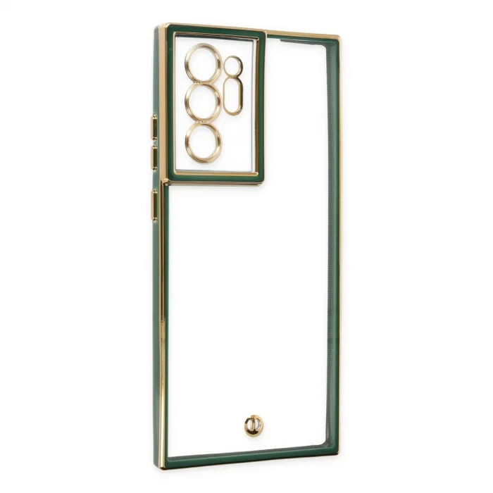 BUĞZ Samsung Galaxy Note 20 Ultra Kılıf Liva Lens Silikon - Yeşil