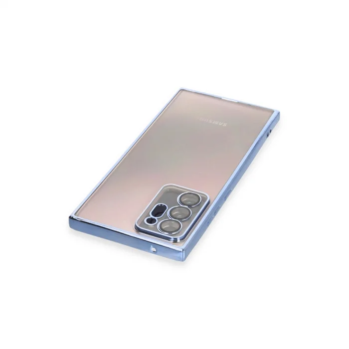 BUĞZ Samsung Galaxy Note 20 Ultra Kılıf Razer Lensli Silikon - Açık Mavi